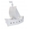 BATEAU DE PIRATE CARTON BLANC