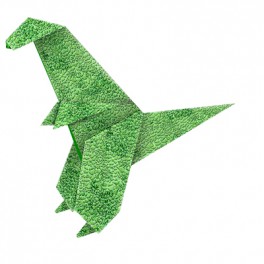 ORIGAMI 12FS 26X26CM - DECOR DINOSAURES