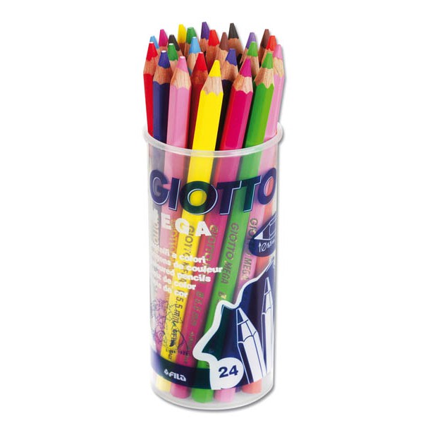 Omyacolor - Crayons De Couleur Gros Module ( Pot De 48 ) + 2 Taille-crayons  - Dessin et coloriage enfant - Achat & prix