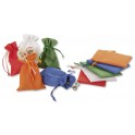 10 SACHETS ASPECT JUTE 10X13CM ASSORTIS