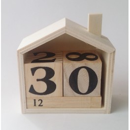 CALENDRIER PERPÉTUEL MAISON BOIS