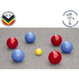 BOULES PETANQUE initiation enfants 6 boules diam 65mm/200g