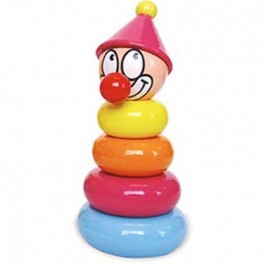 TITOON LE CLOWN Jeu à empiler en Bois 18cm