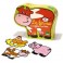 PUZZLES DE LA FERME 3 puzzles de 5 pièces en Bois