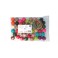 50 PERLES BOIS RONDES 30MM COLORIS ASSORTIS