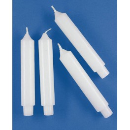 BOUGIES BLANCHES LAMPION 100x17mm 4 pièces