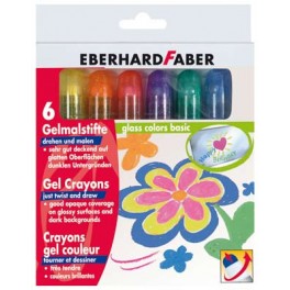 CRAYONS GEL TWISTER 6 couleurs pastels